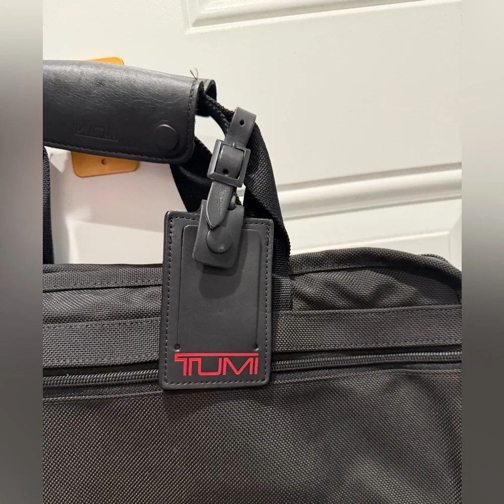 Tumi Black Nylon Carry On Expandable Luggage Laptop Shoulder Bag